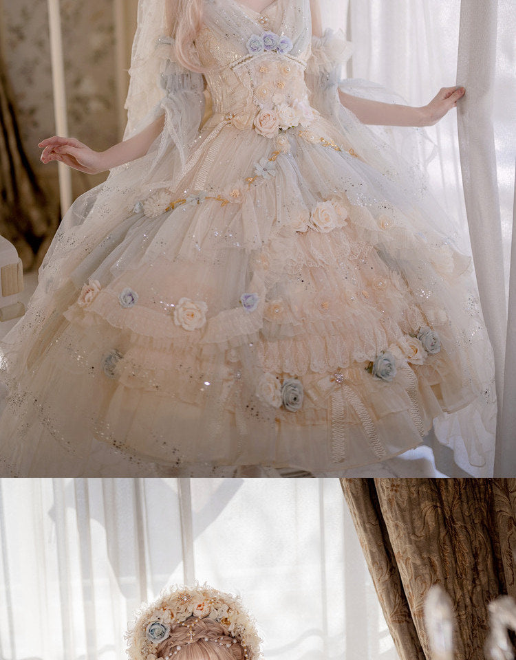 Cat Fairy - Spirit of the Flower God - Lolita jumper skirt (JSK)