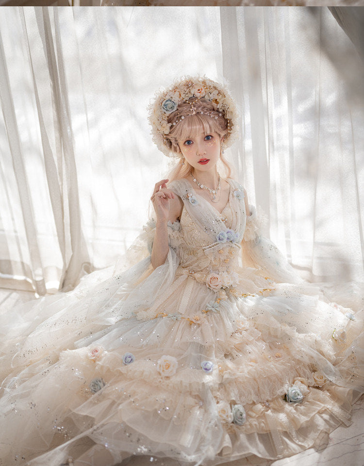 Cat Fairy - Spirit of the Flower God - Lolita jumper skirt (JSK)