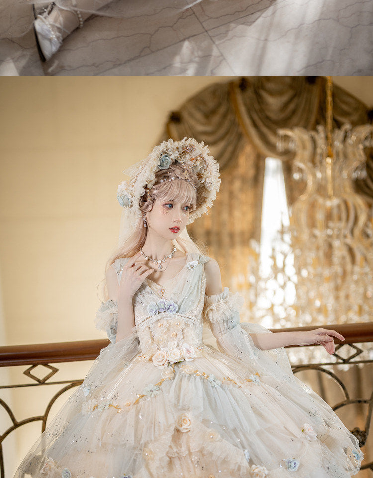 Cat Fairy - Spirit of the Flower God - Lolita jumper skirt (JSK)