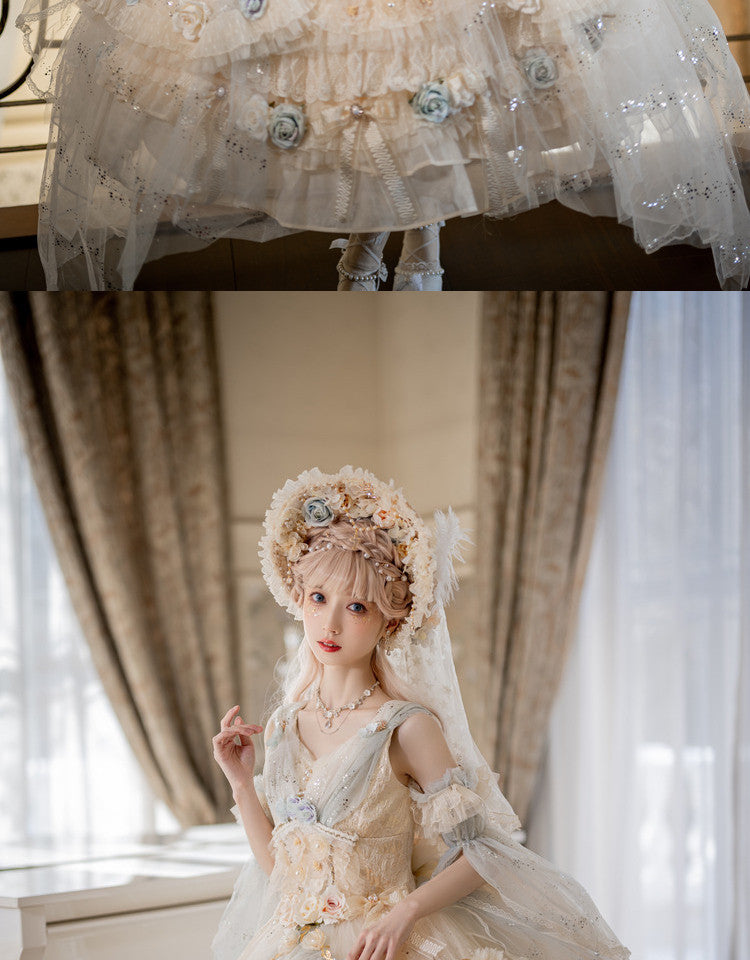 Cat Fairy - Spirit of the Flower God - Lolita jumper skirt (JSK)