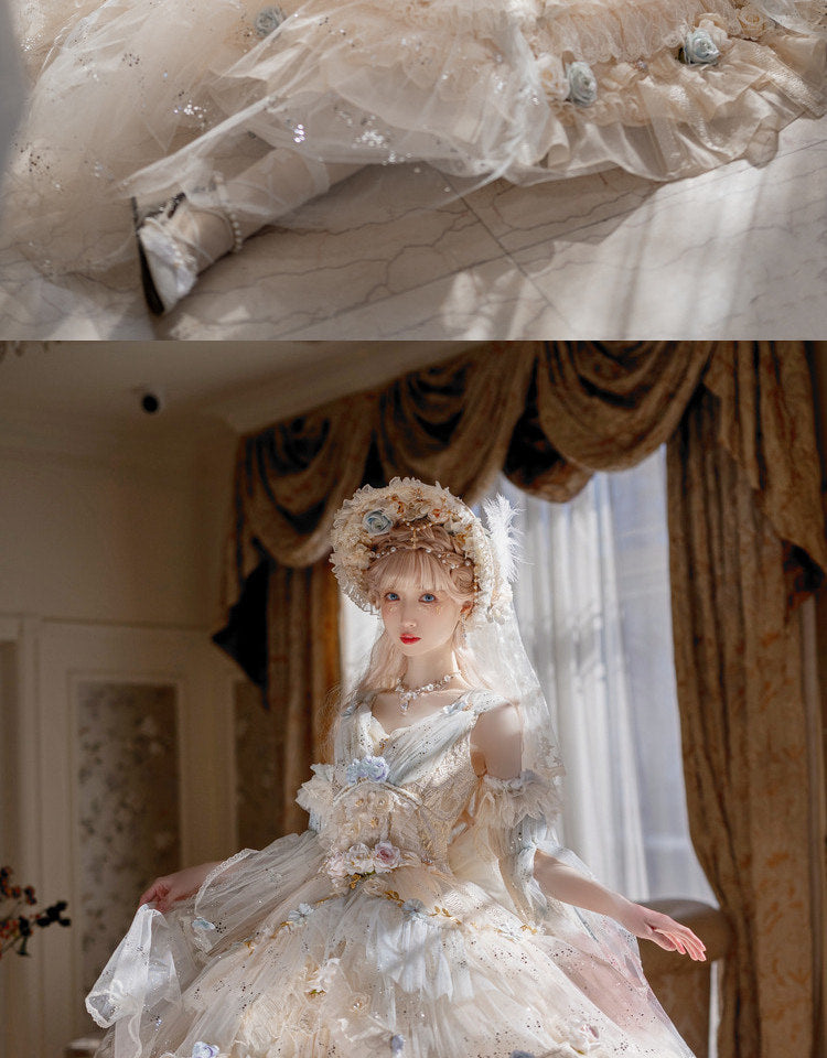Cat Fairy - Spirit of the Flower God - Lolita jumper skirt (JSK)