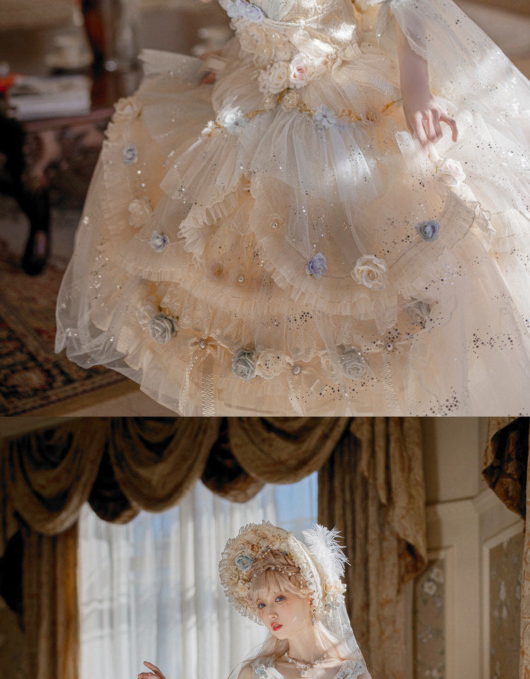 Cat Fairy - Spirit of the Flower God - Lolita jumper skirt (JSK)