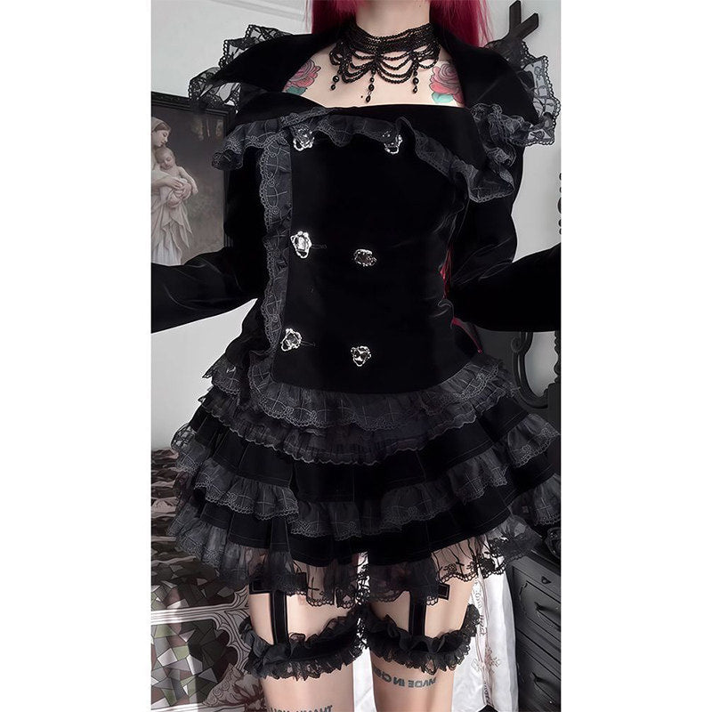 Creamy - Medieval Gothic - Coat and Half Skirt Set