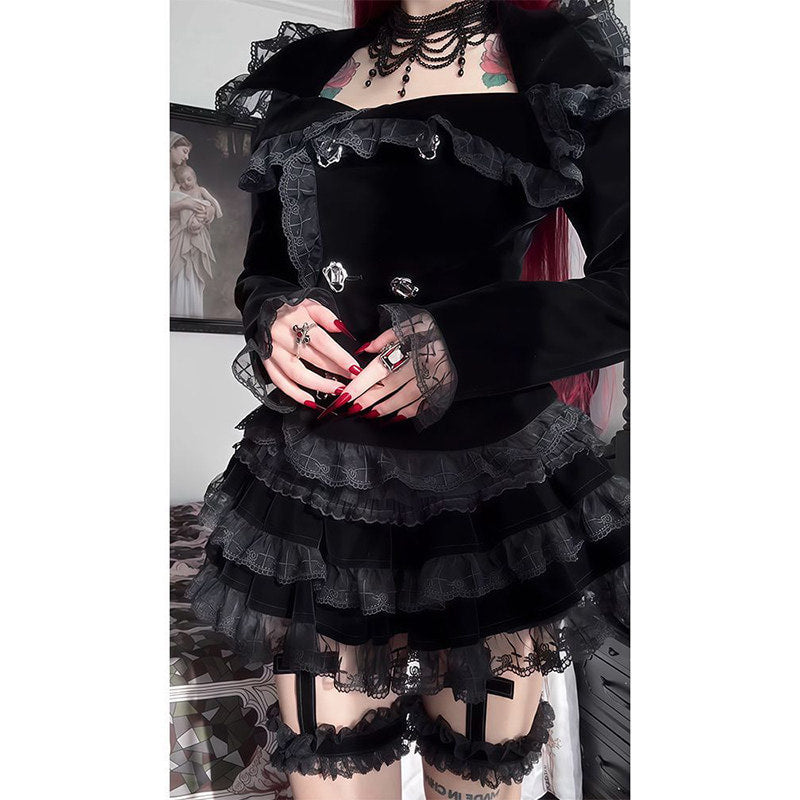 Creamy - Medieval Gothic - Coat and Half Skirt Set