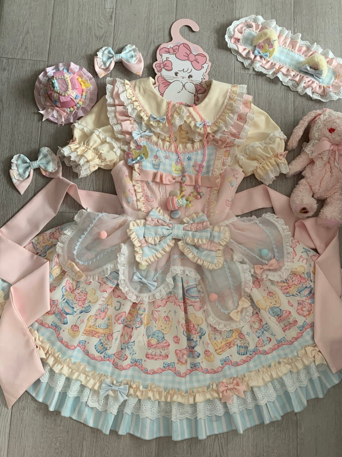 Creamy - Sweet Heart Macaron - Sweet Lolita jumper skirt