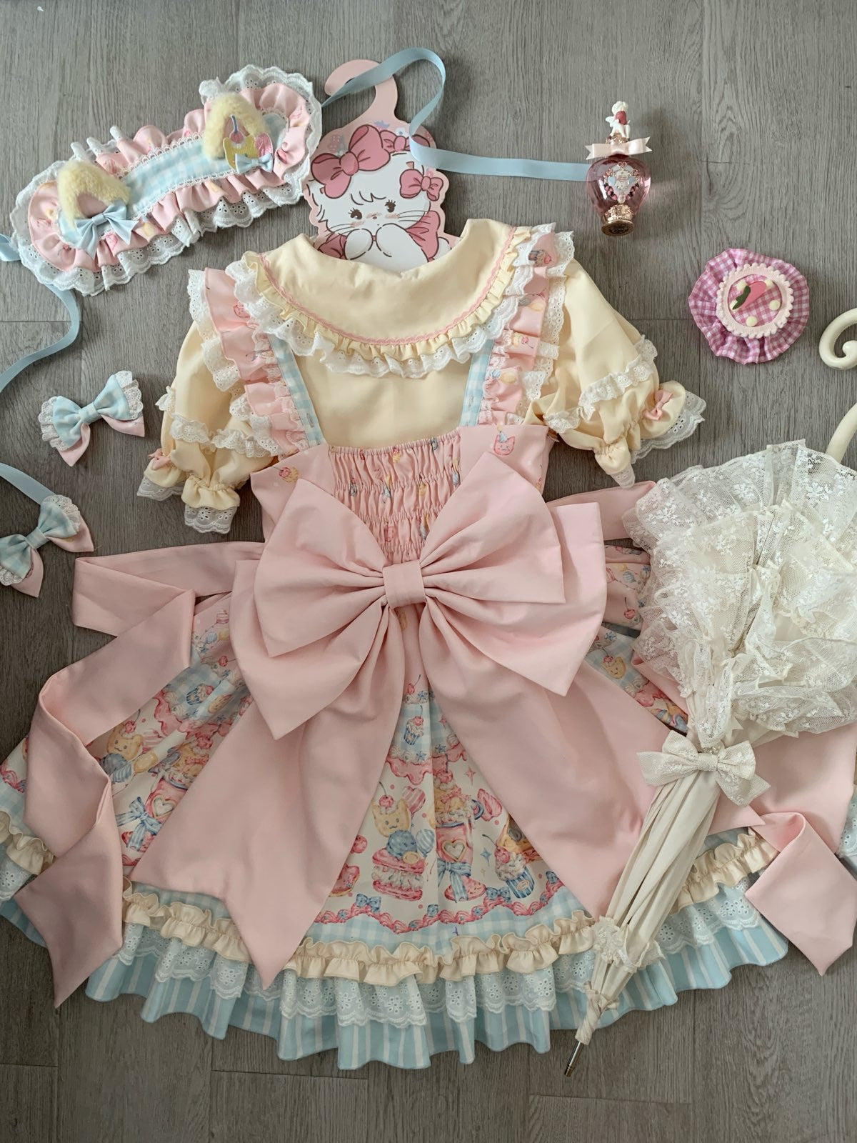 Creamy - Sweet Heart Macaron - Sweet Lolita jumper skirt