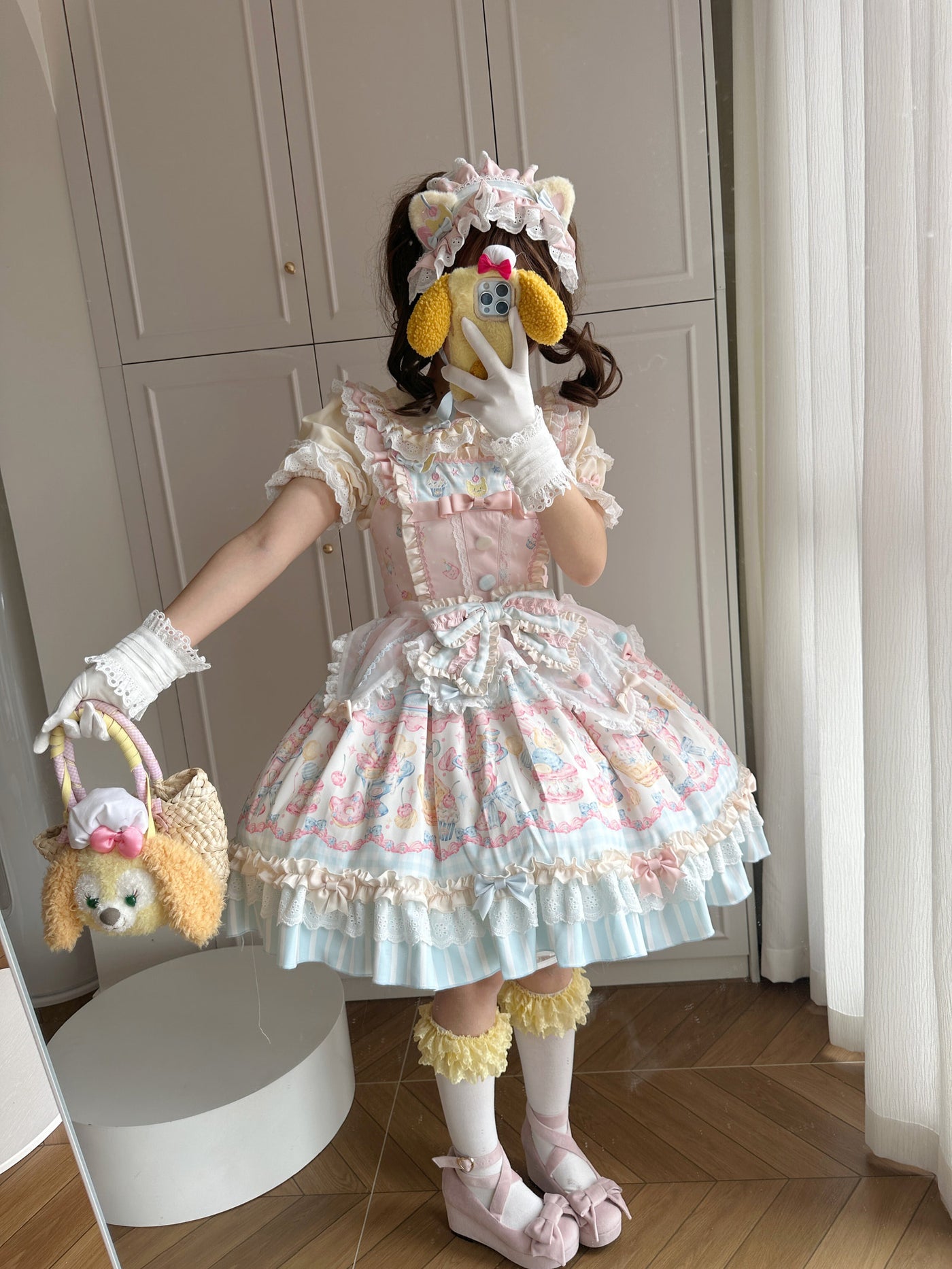 Creamy - Sweet Heart Macaron - Sweet Lolita jumper skirt