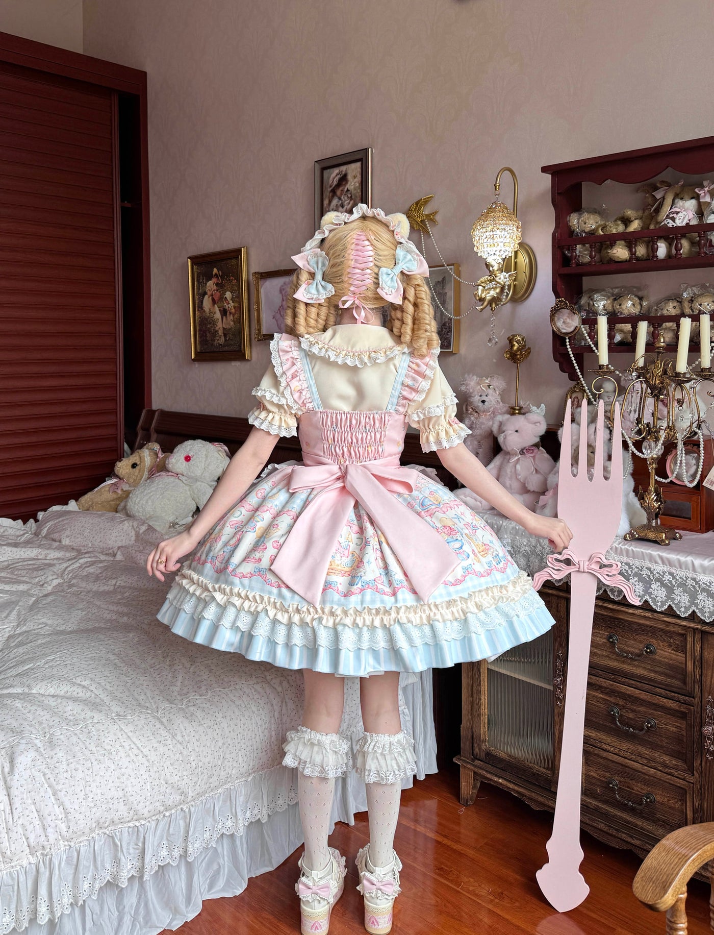 Creamy - Sweet Heart Macaron - Sweet Lolita jumper skirt