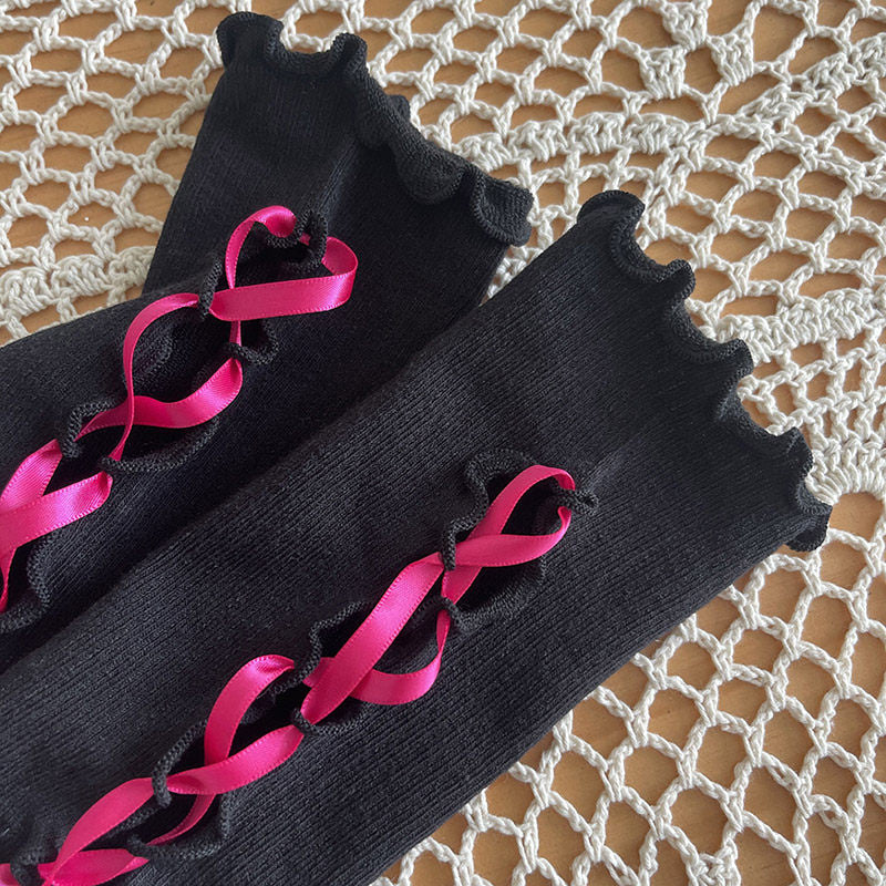 Sock Noble - Balletcore Lace Arm Warmers - Fingerless