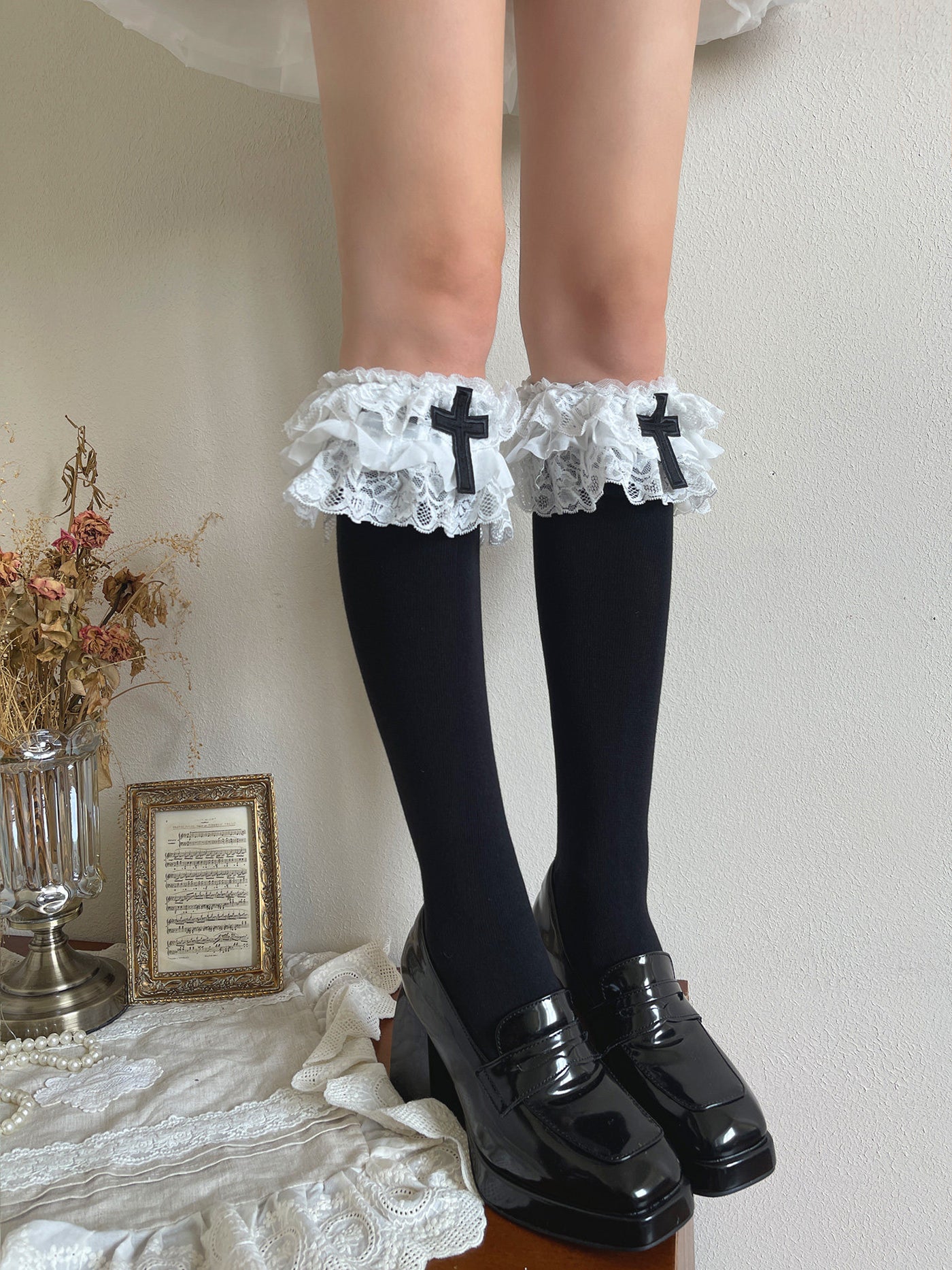Sock Noble - Gothic Cross Lolita - Individually Selectable