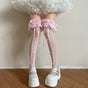 Variante rose (chaussettes blanches, bords roses, brides roses) / Taille unique (convient aux tailles 35-39)