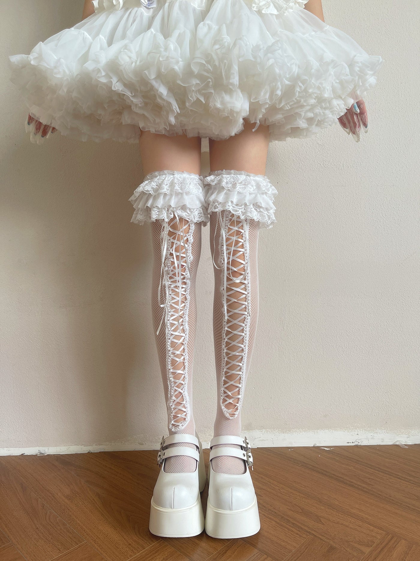 Sock Noble - Sweet Lolita Balletcore - Over-the-knee socks