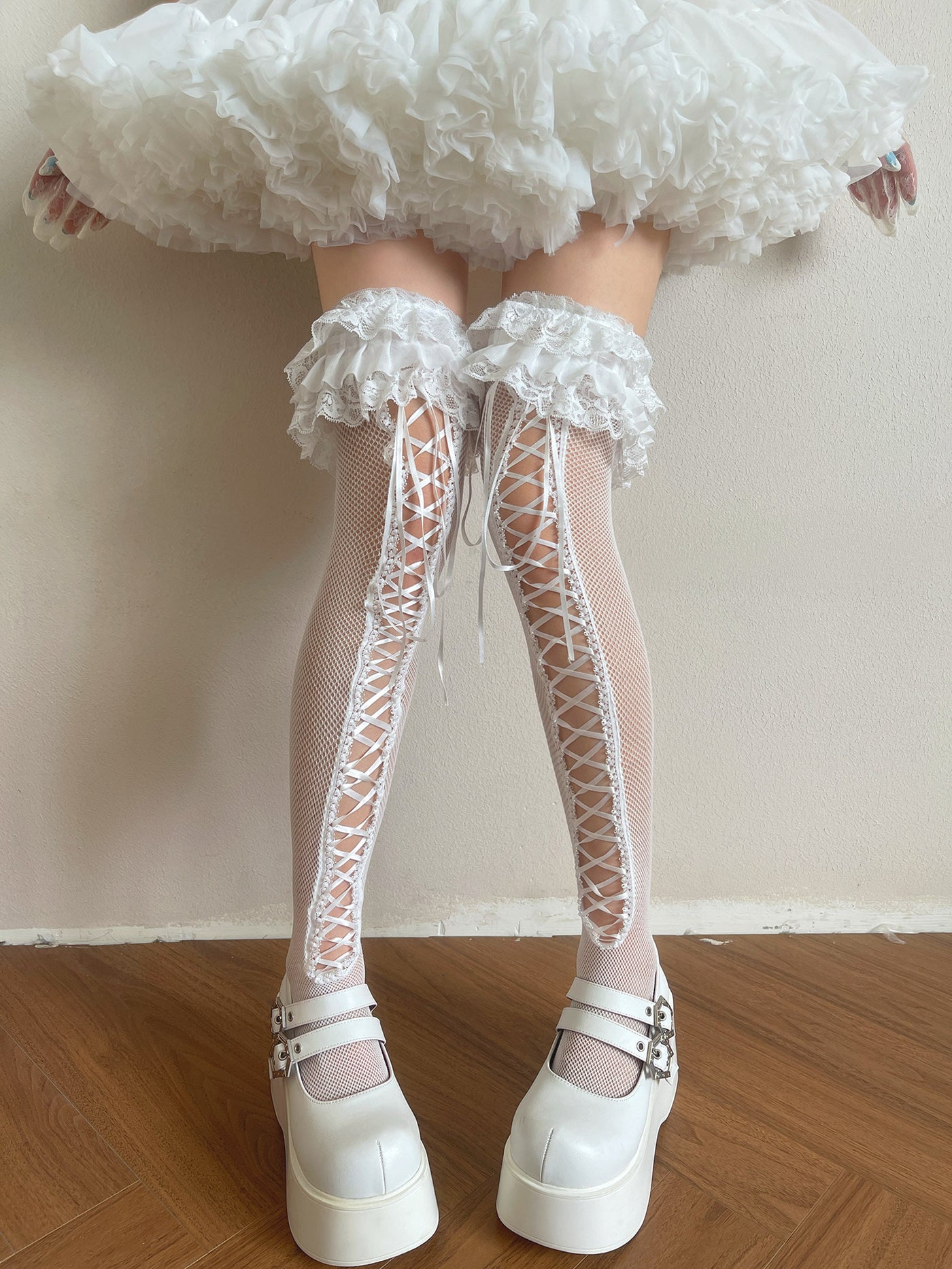 Sock Noble - Sweet Lolita Balletcore - Over-the-knee socks