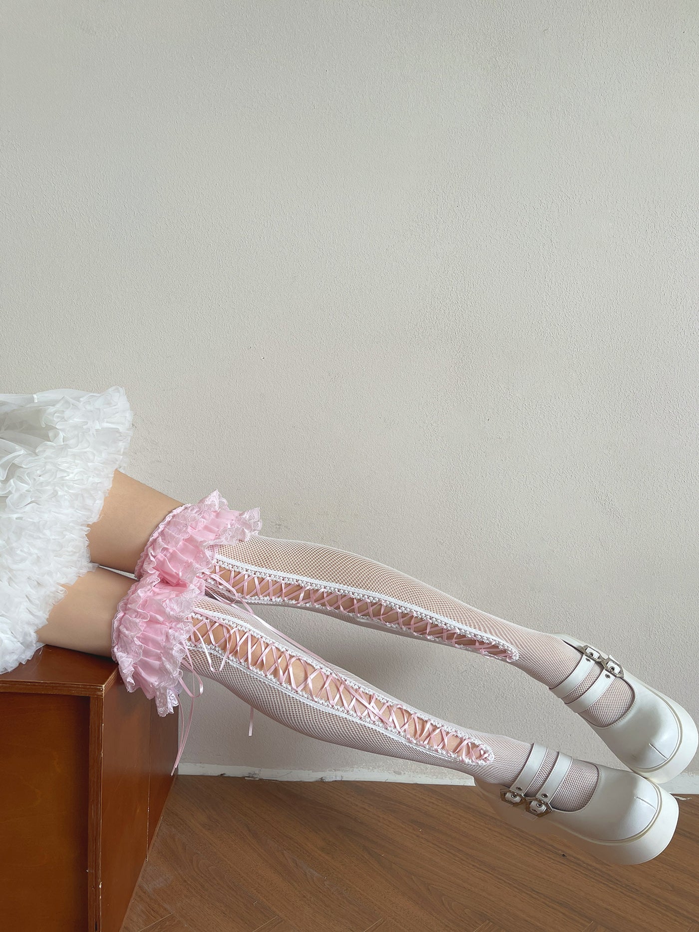 Sock Noble - Sweet Lolita Balletcore - Over-the-knee socks