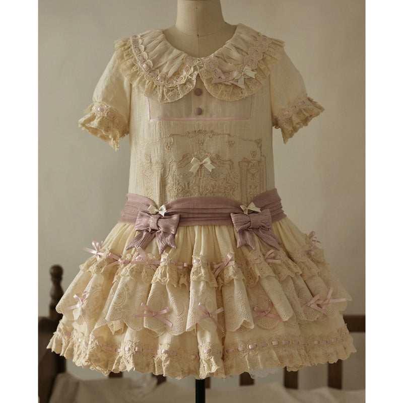 Creamy - Cute Doll OP Dress - Short pink-purple Lolita one-piece