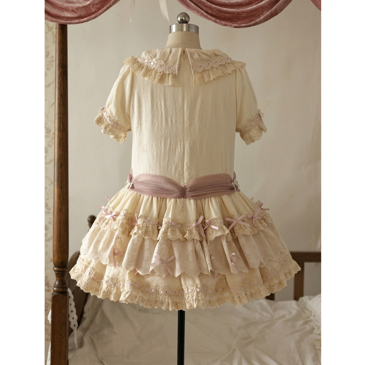 Creamy - Cute Doll OP Dress - Short pink-purple Lolita one-piece