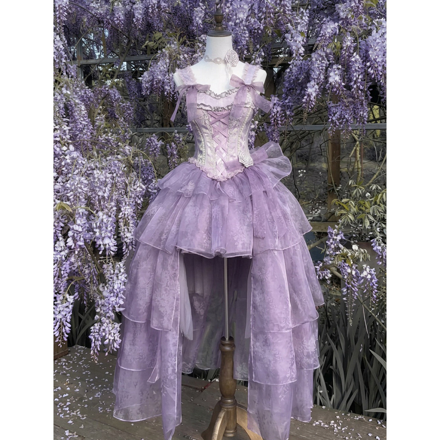 Creamy - Wisteria Bridal Sweet JSK - Formal Sweet Lolita Jumper Skirt