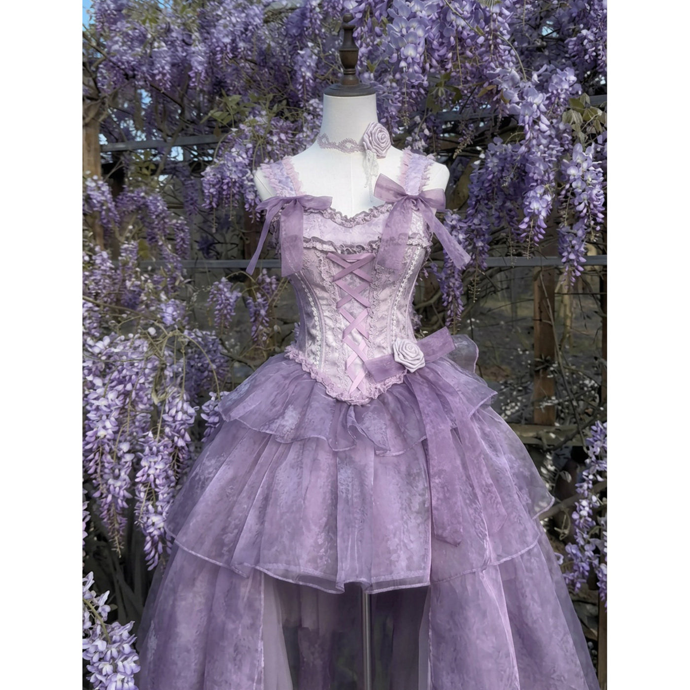 Creamy - Wisteria Bridal Sweet JSK - Formal Sweet Lolita Jumper Skirt