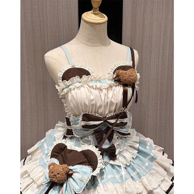 Creamy - First Love Bear - Tiered Dress Set