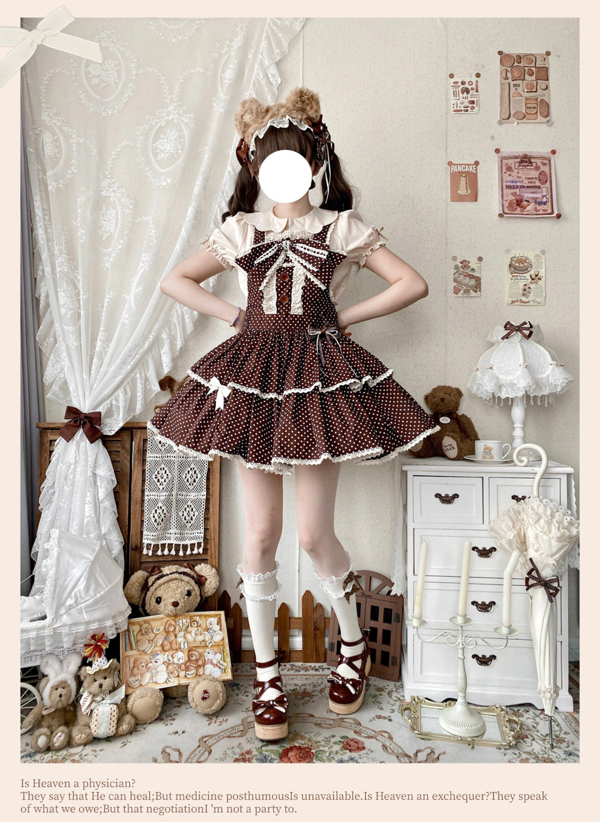 Qianmu Original - Polka Dot - JSK Dress