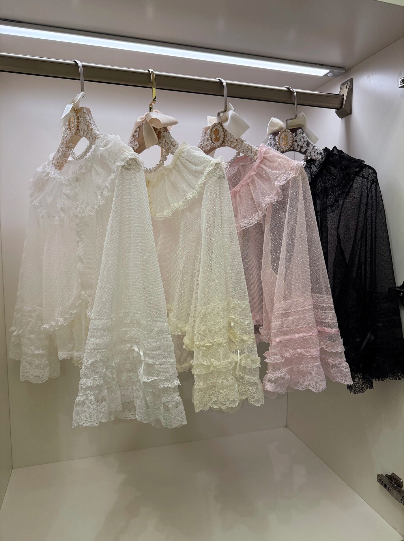 Star Fantasy - Summer Quartet - Sweet lolita top with ruffled high neck