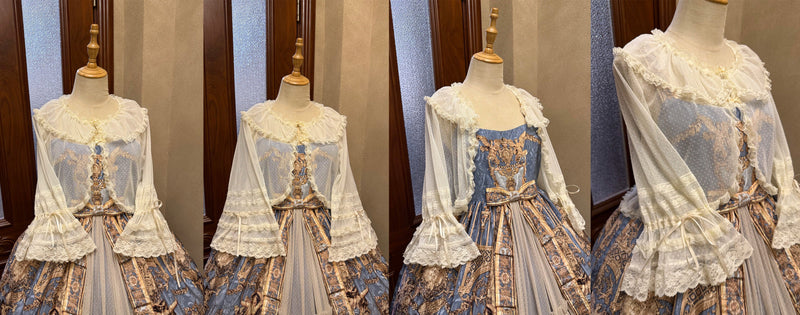 Star Fantasy - Summer Quartet - Sweet lolita top with ruffled high neck
