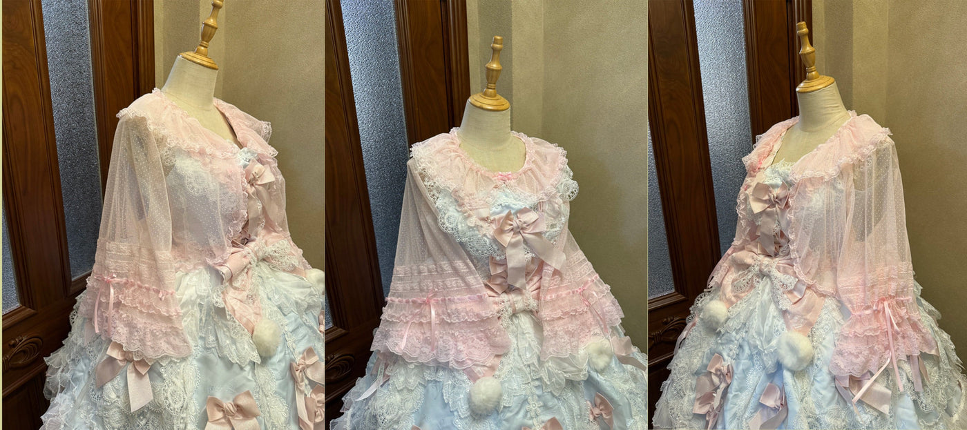 Star Fantasy - Summer Quartet - Sweet lolita top with ruffled high neck