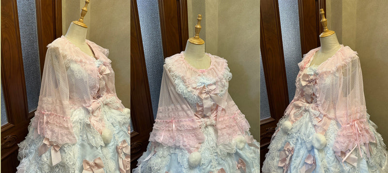 Star Fantasy - Summer Quartet - Sweet lolita top with ruffled high neck