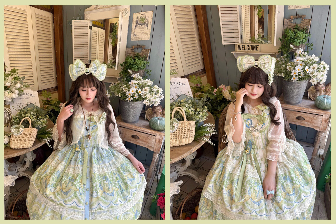 Star Fantasy - Summer Quartet - Sweet lolita top with ruffled high neck