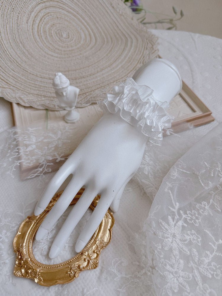Fantasy Doll - Satin Lace Bow Bracelet - Wrist bracelet in satin