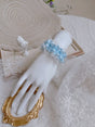 Bracelet ruban satin bleu 1 pièce / Taille unique