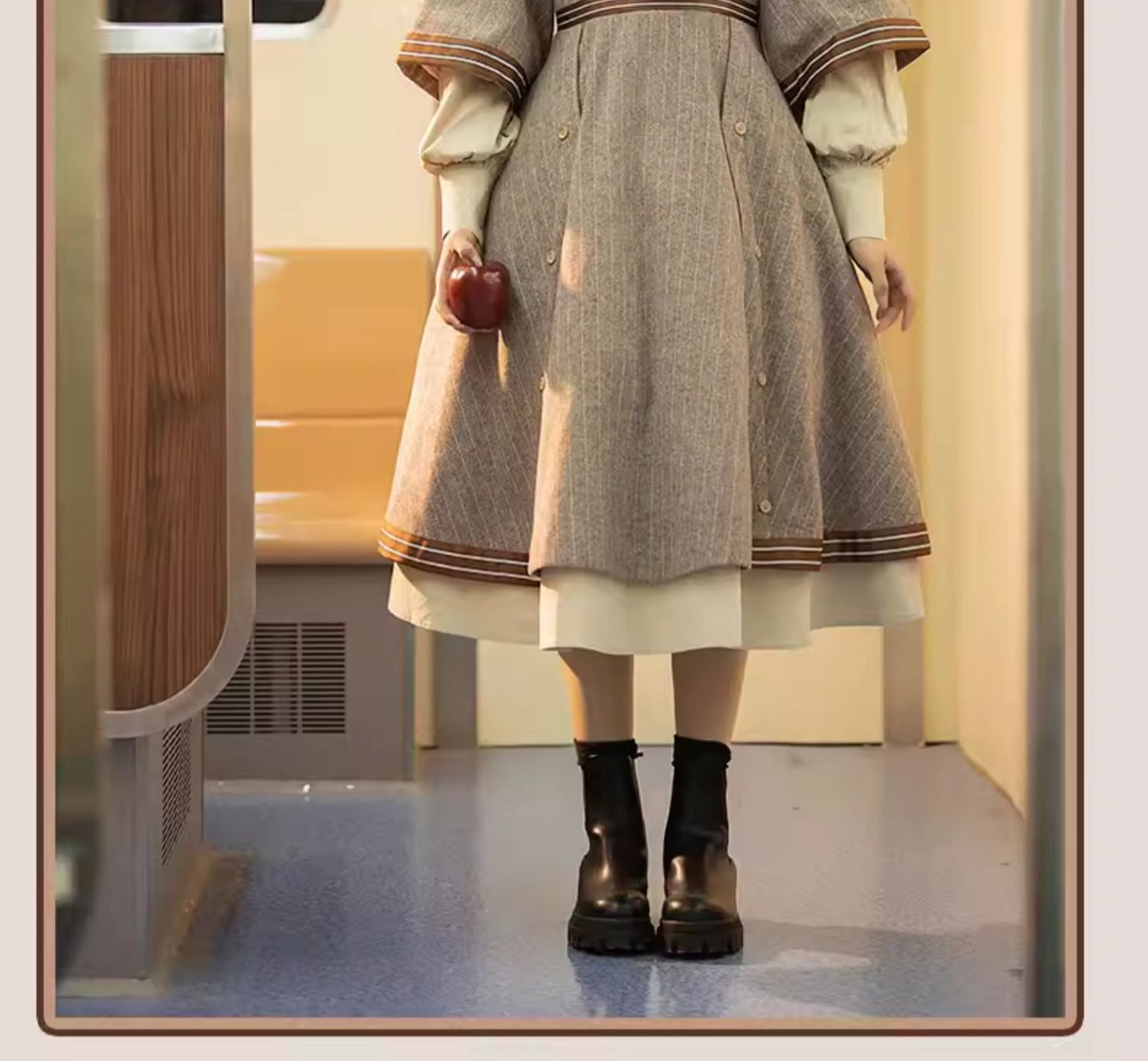 Baozi Pig - Detective Era - Classic Lolita wool one-piece dress