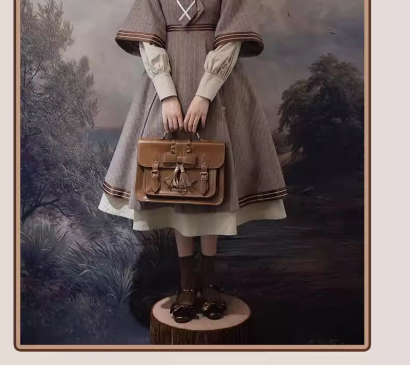 Baozi Pig - Detective Era - Classic Lolita wool one-piece dress