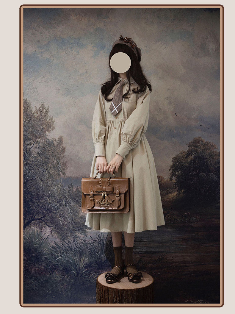 Baozi Pig - Detective Era - Classic Lolita wool one-piece dress
