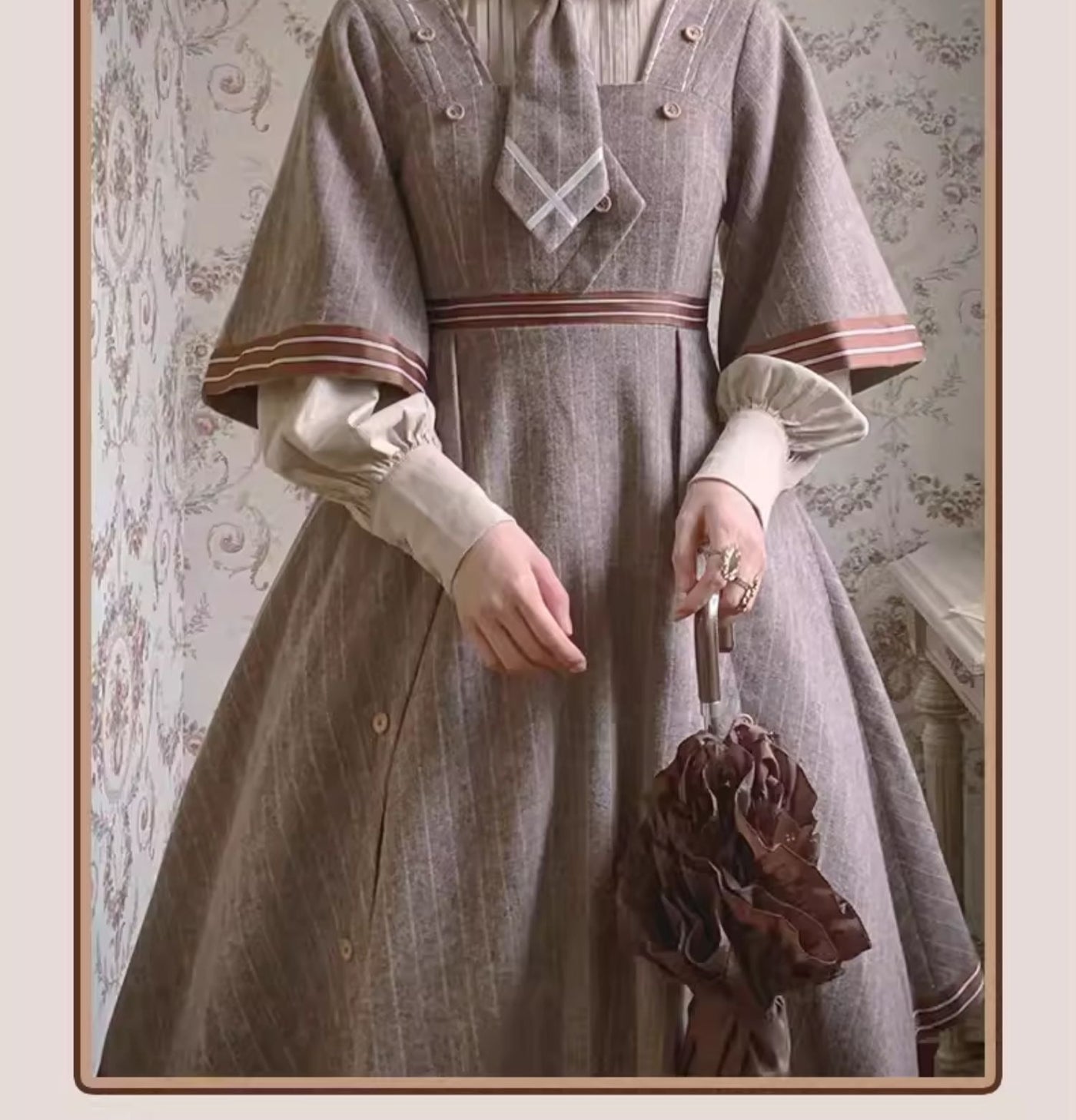 Baozi Pig - Detective Era - Classic Lolita wool one-piece dress