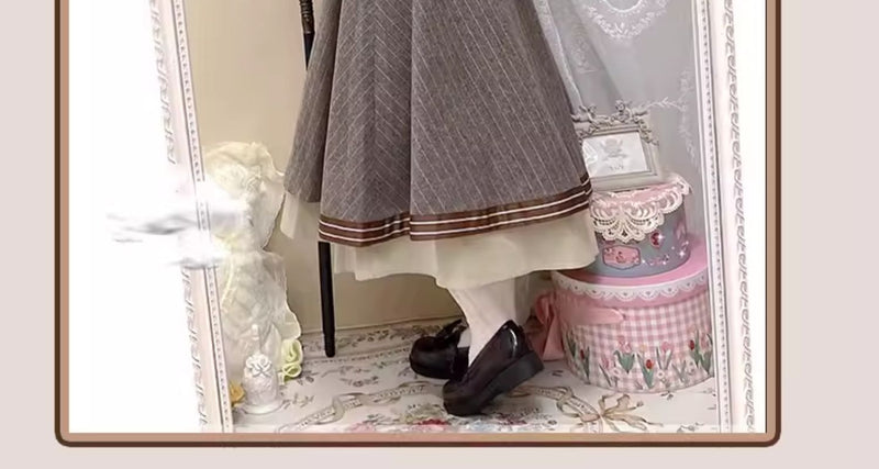 Baozi Pig - Detective Era - Classic Lolita wool one-piece dress