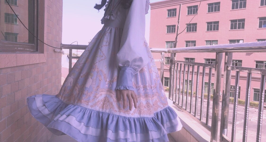 Tata Long Ear - Angel's Redemption - Angel Print OP Dress