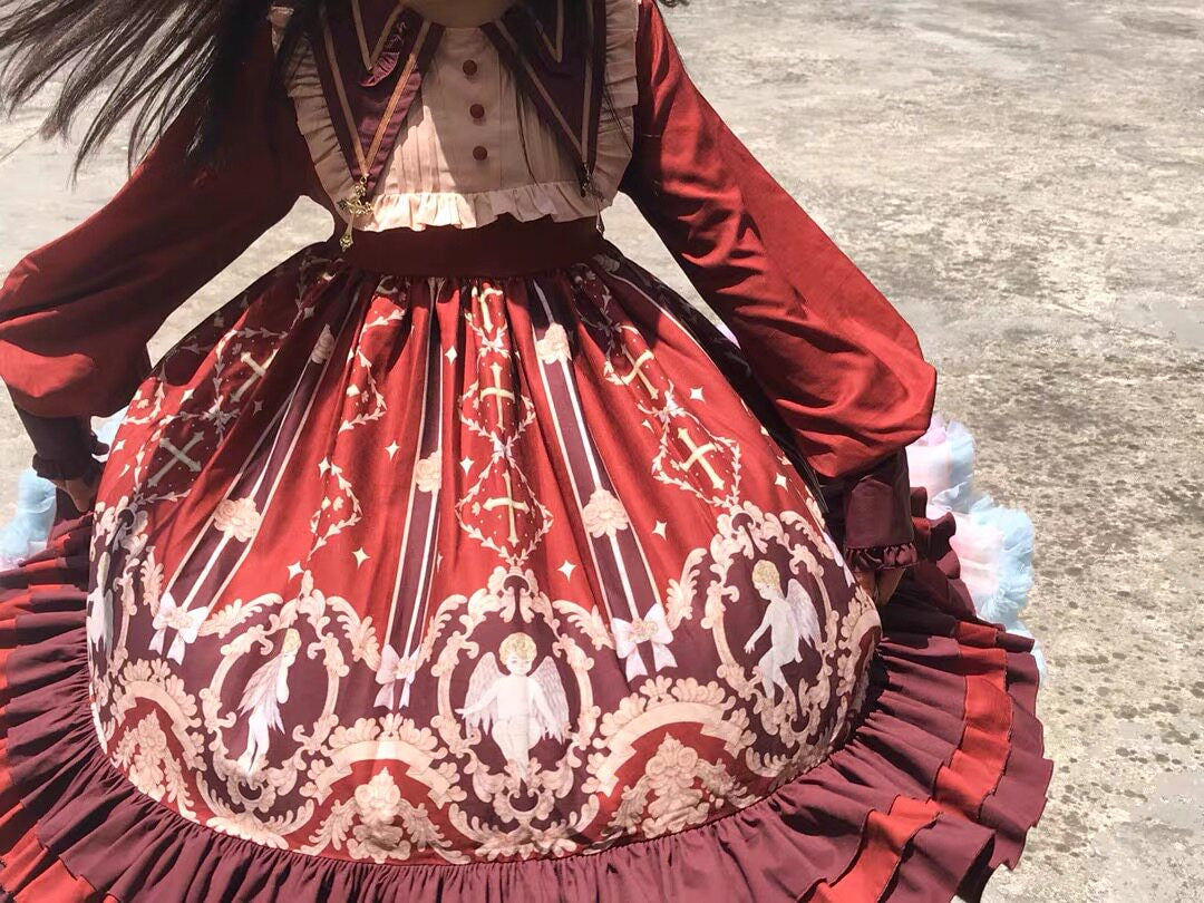 Tata Long Ear - Angel's Redemption - Angel Print OP Dress