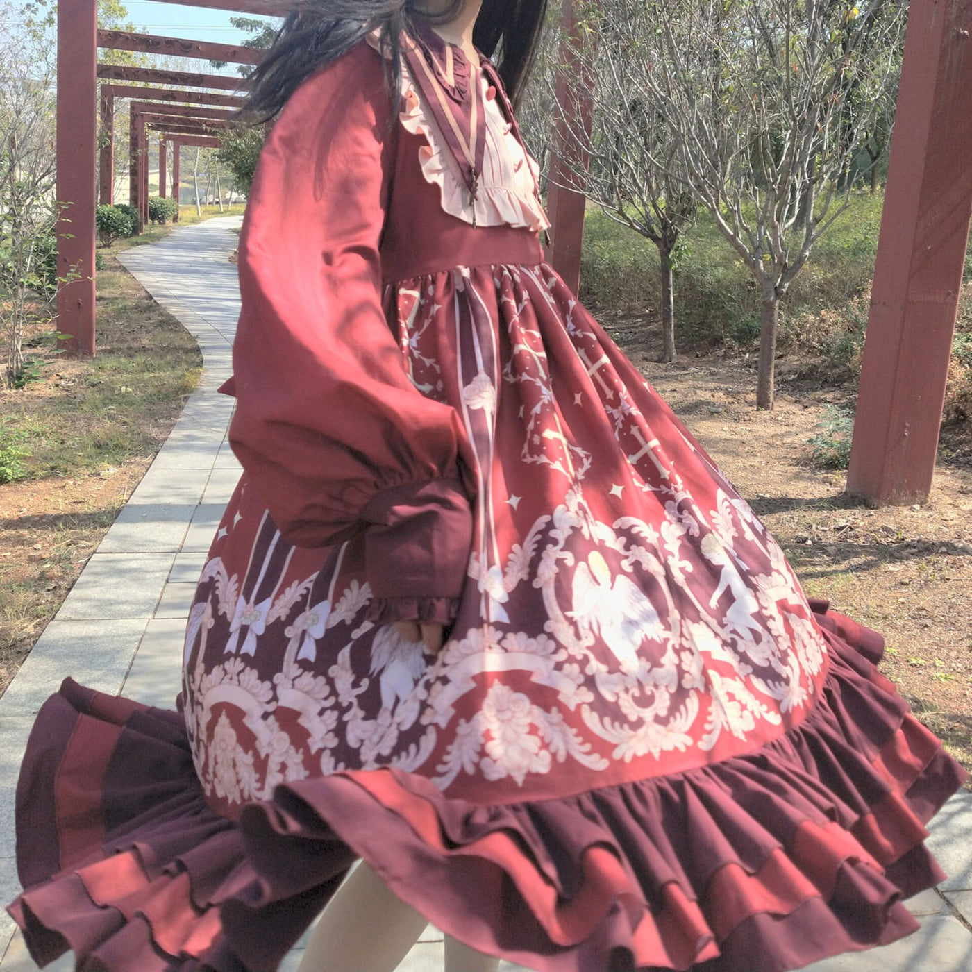 Tata Long Ear - Angel's Redemption - Angel Print OP Dress