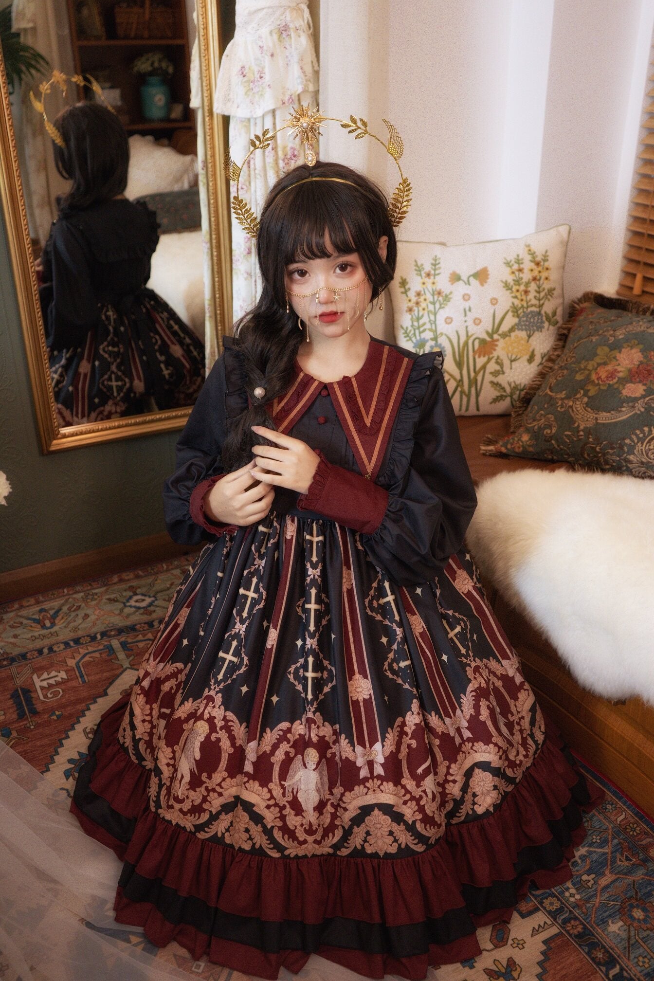 Tata Long Ear - Angel's Redemption - Angel Print OP Dress