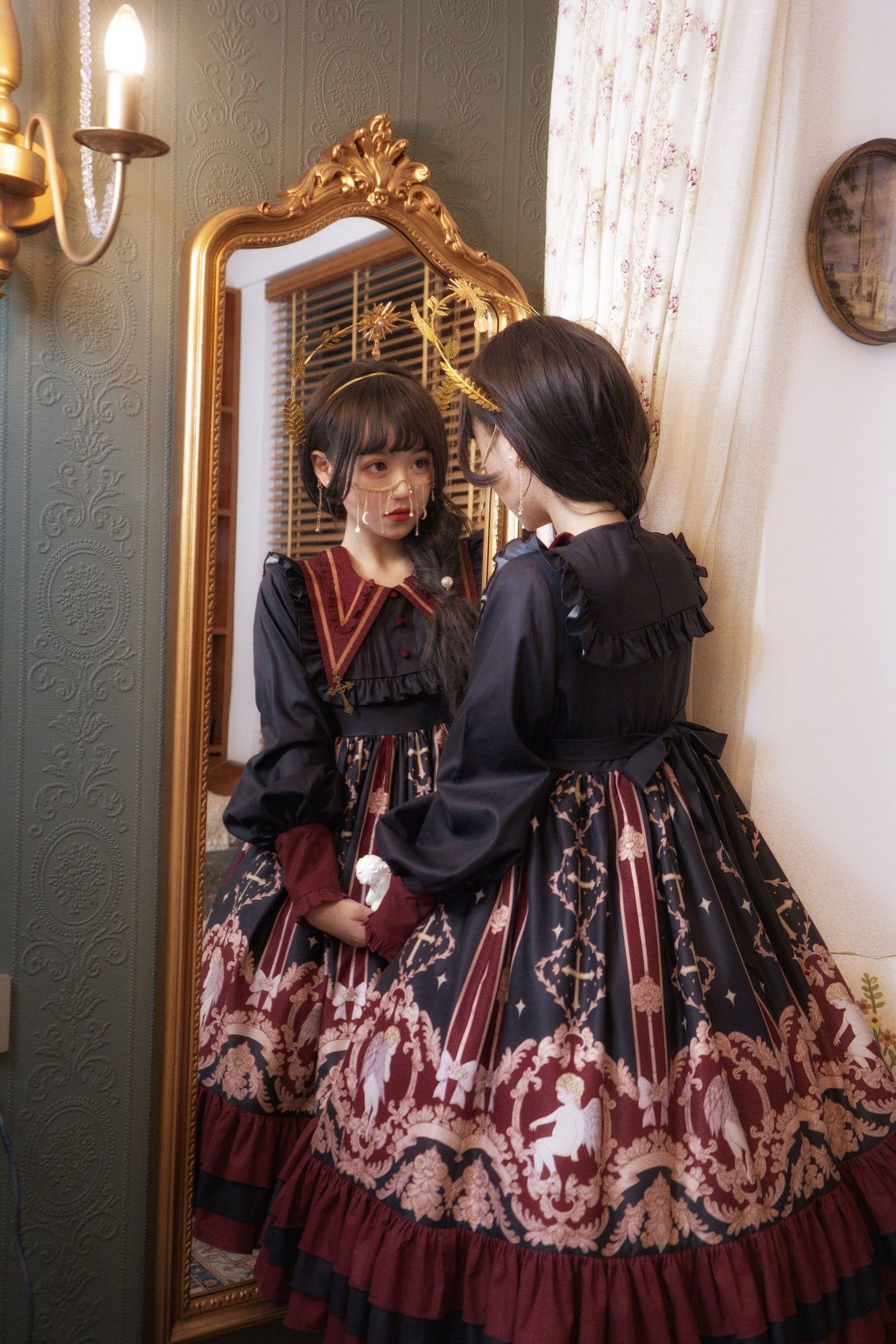 Tata Long Ear - Angel's Redemption - Angel Print OP Dress