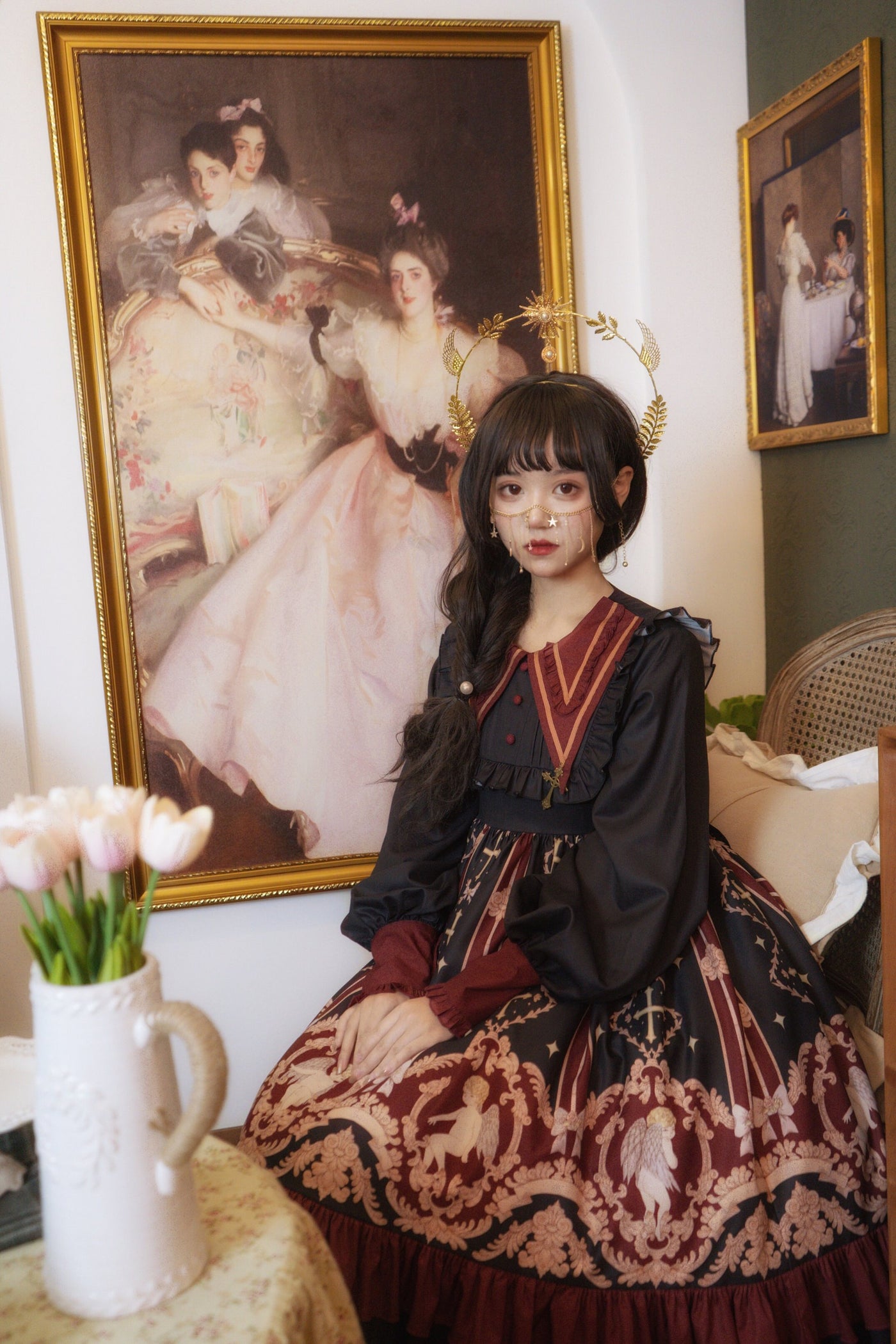 Tata Long Ear - Angel's Redemption - Angel Print OP Dress