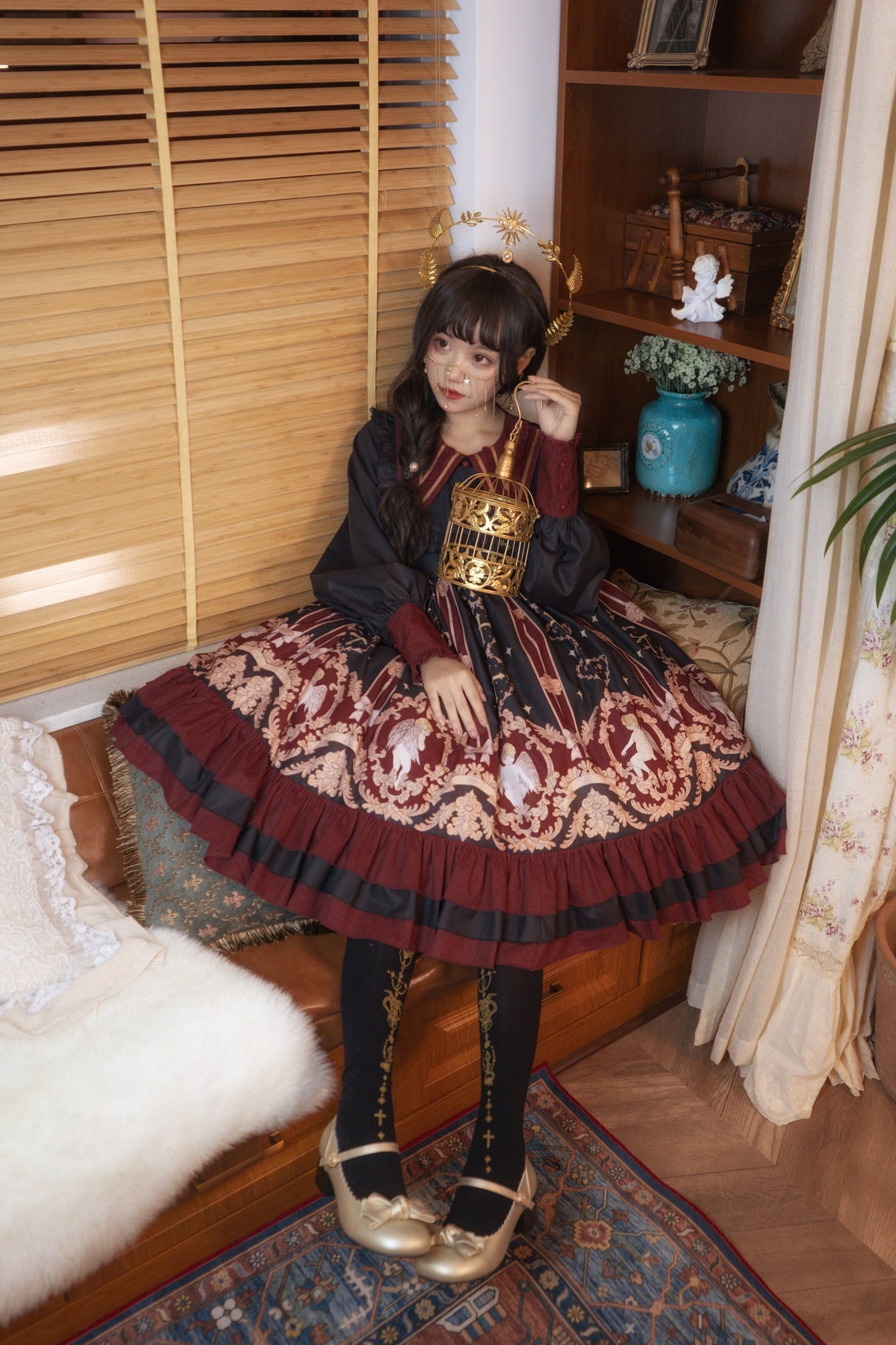 Tata Long Ear - Angel's Redemption - Angel Print OP Dress