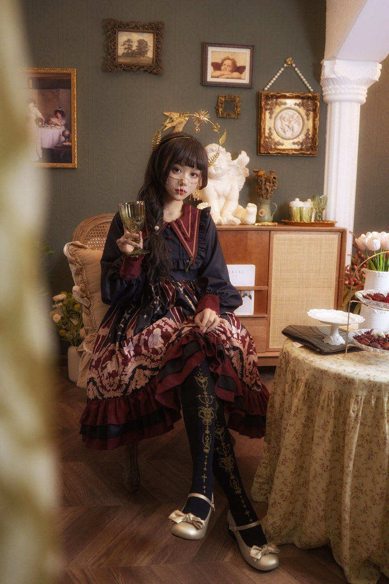 Tata Long Ear - Angel's Redemption - Angel Print OP Dress