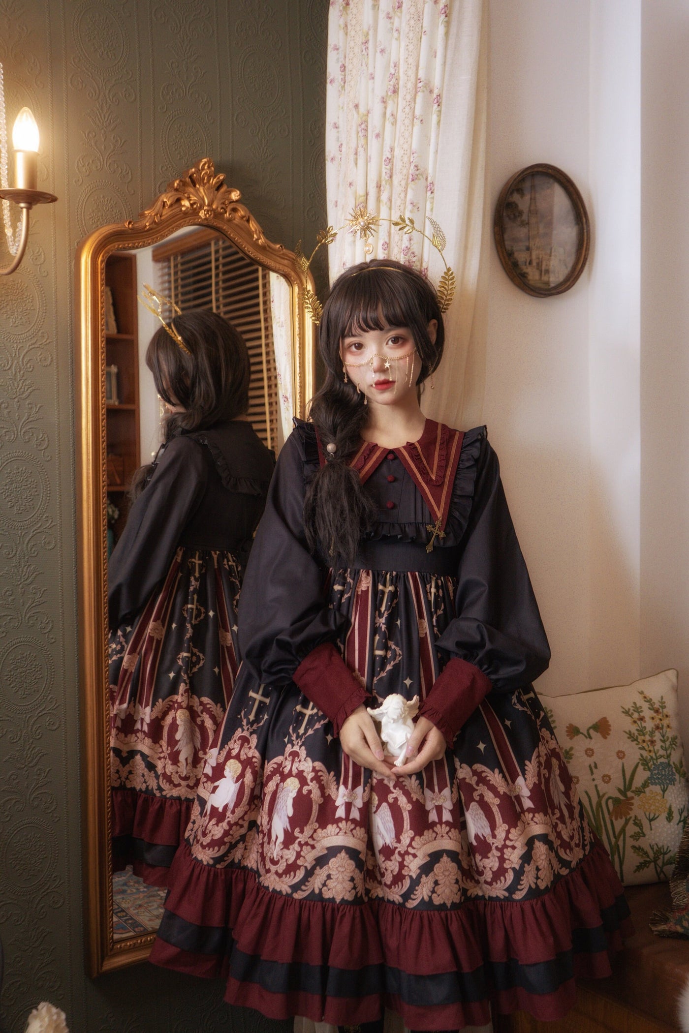 Tata Long Ear - Angel's Redemption - Angel Print OP Dress