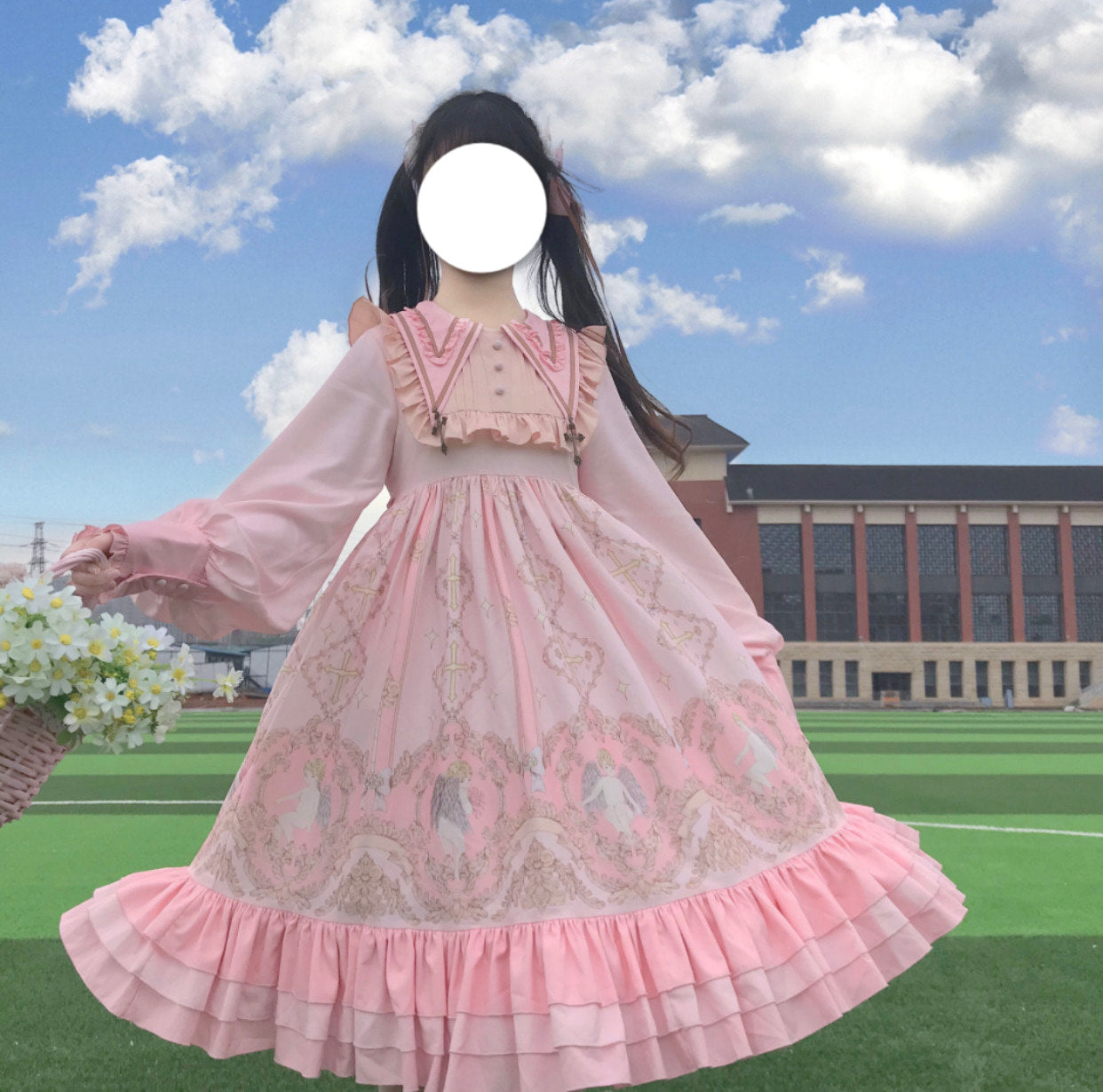 Tata Long Ear - Angel's Redemption - Angel Print OP Dress