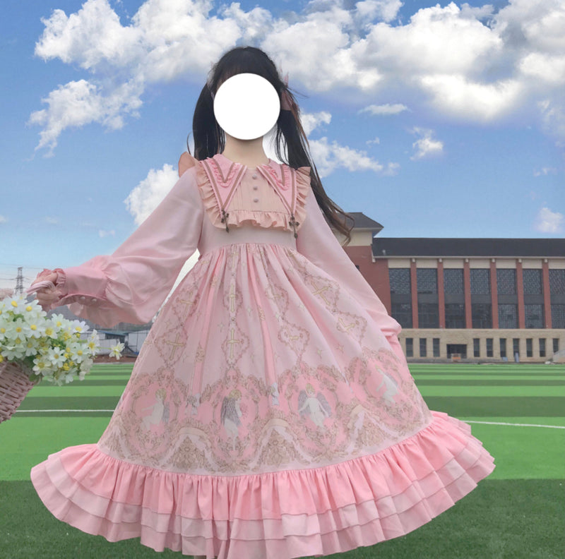 Tata Long Ear - Angel's Redemption - Angel Print OP Dress
