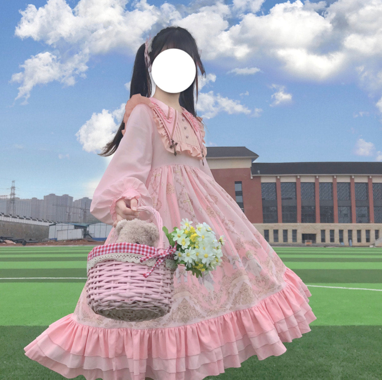 Tata Long Ear - Angel's Redemption - Angel Print OP Dress
