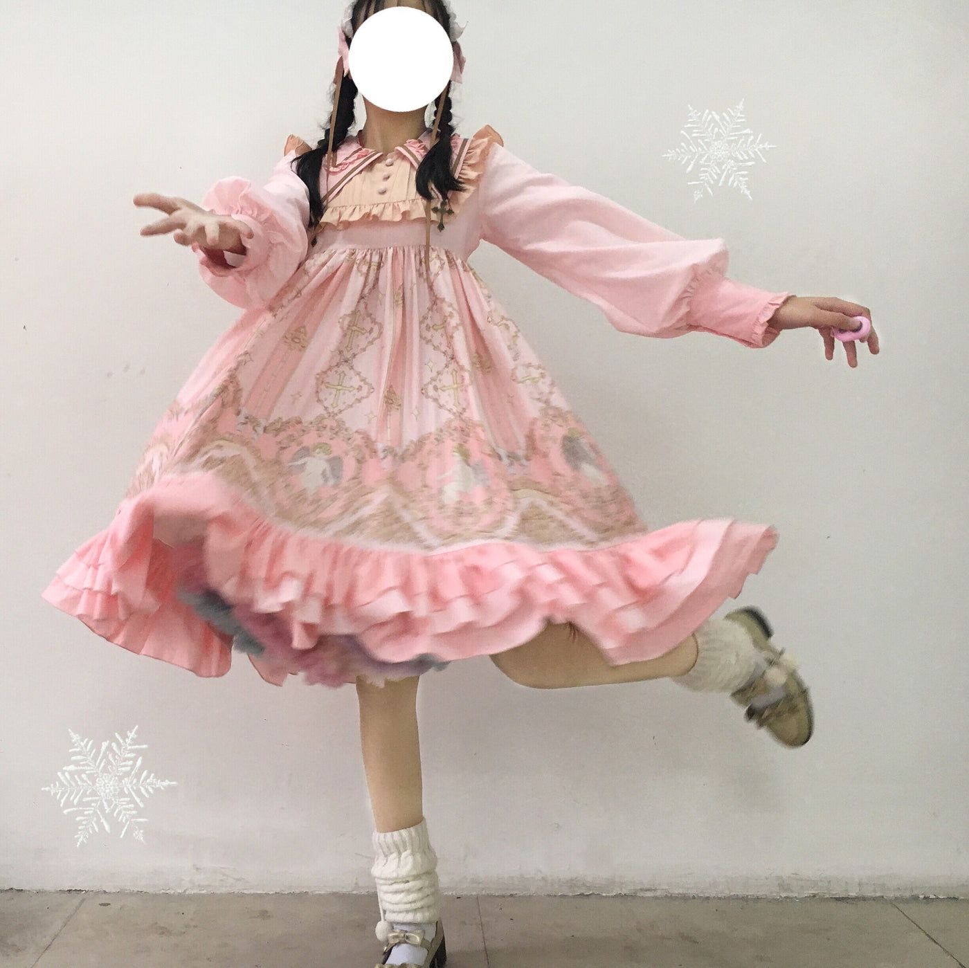 Tata Long Ear - Angel's Redemption - Angel Print OP Dress