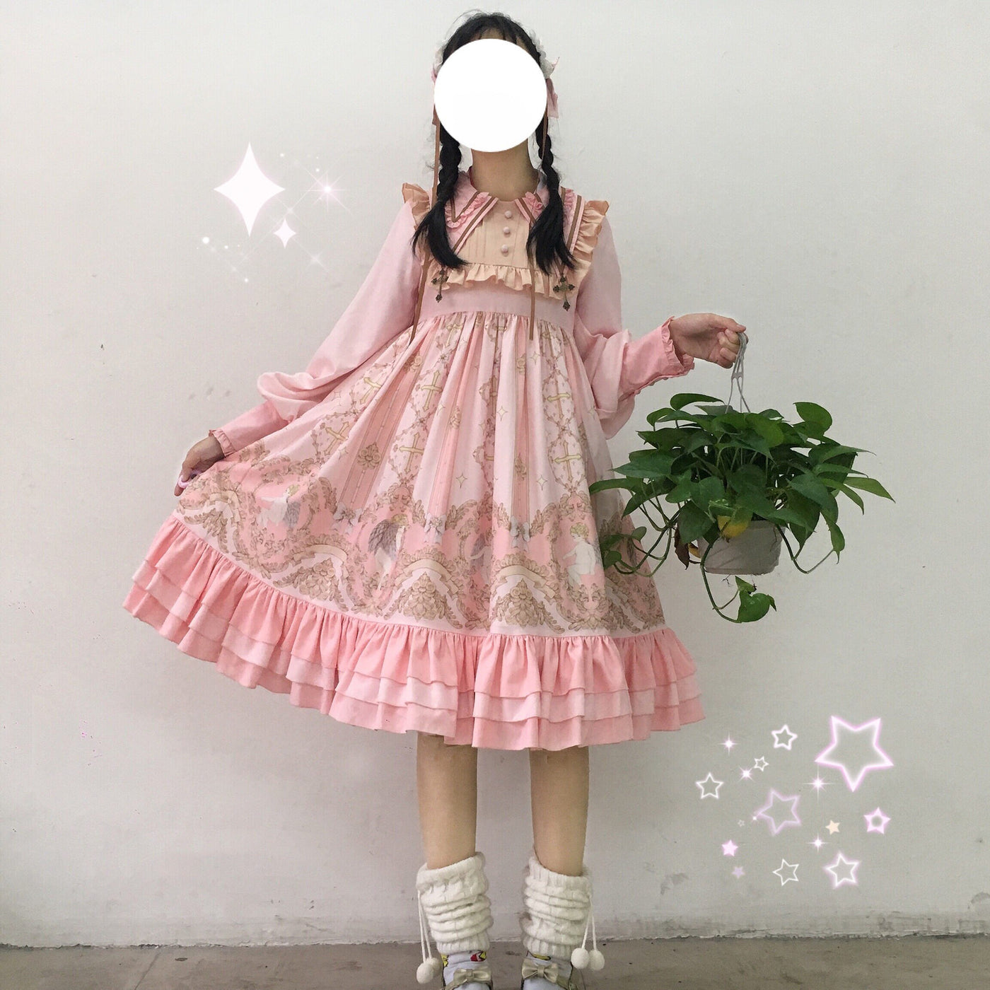 Tata Long Ear - Angel's Redemption - Angel Print OP Dress